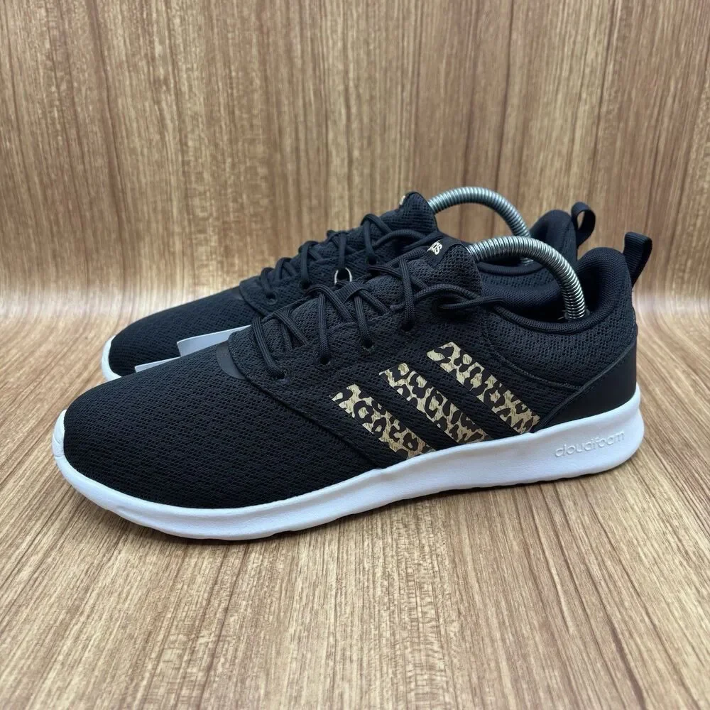 ADIDAS QT RACER 2.0‎ FY8247 Black/Hazy Beige/Gray Women’s Size 9.5 Running Shoe
